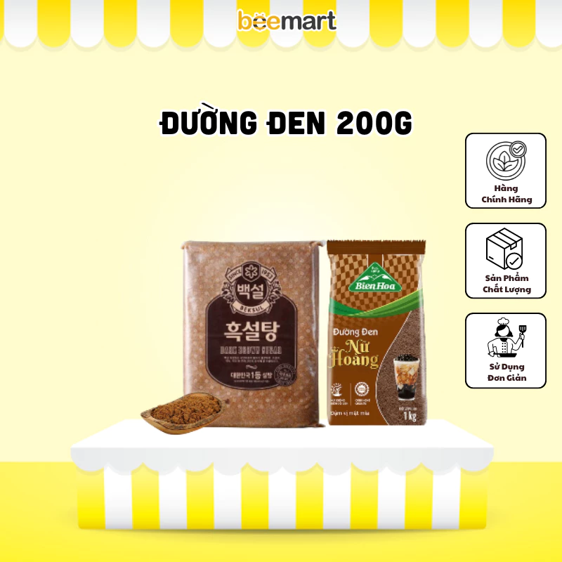 Đường Đen gói 200g (gói chiết nhỏ)