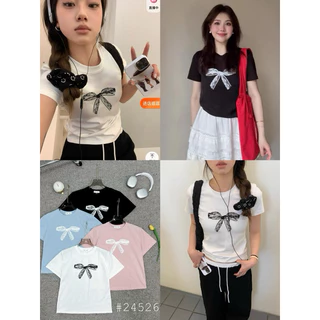 Áo Thun Baby Tee Nơ BOCONGANH 16824526