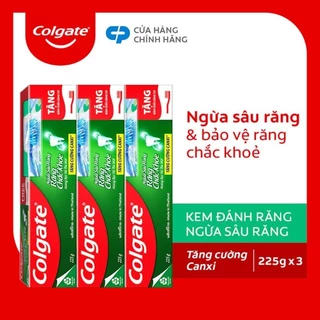 kem đánh răng colgate ngừa sâu răng (3câyx225g có bàn chải)