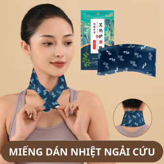 Miếng đệm thảo dược tự làm nóng cổ vai gáy - Miếng dán nhiệt ngải cứu, chườm nóng tự thân, an toàn