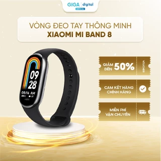 Vòng Đeo Tay Thông Minh Xiaomi Mi Band 8 - Chống Nước 5 ATM, Nhận Thông Báo Messenger, Zalo, Theo Dõi Sức Khỏe