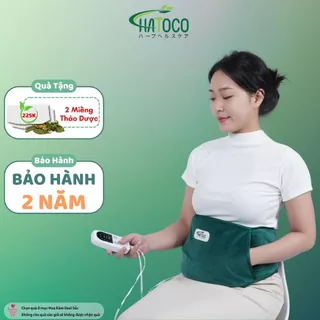 Đai Chườm Thảo Dược Hatoco Giảm Nhức Mỏi Lưng Hông, Giảm Đau Bụng Kinh Làm Nóng Bằng Điện