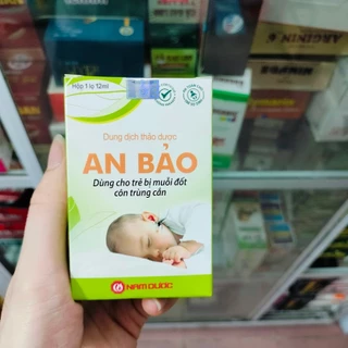 Bôi muỗi An Bảo mẫu mới Nam Dược (lăn thảo dược) vết muỗi cắn sẽ hết ngứa tức khắc bảo vệ bé yêu khỏi muỗi ,côn trùng