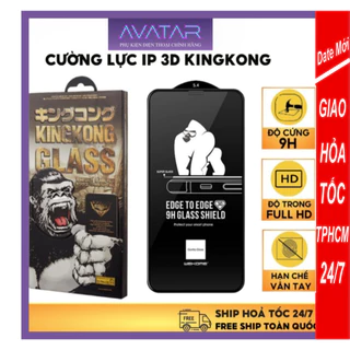 Kính Cường Lực Iphone KingKong Full Màn  6/6S/6Plus/6SPlus/7/8/7Plus/8Plus/X/Xs/Xsmax/11/12/13/14/15/Pro/Promax