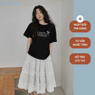 Áo thun in nơ chất cotton co dãn 2 chiều