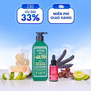 Combo dầu gội thảo dược kiềm dầu kèm serum hỗ trợ mọc tóc con Nam Nung