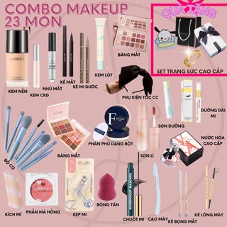 Bộ trang điểm 17 món đầy đủ các bước make up trang điểm đi tiệc, trang điểm cá nhân cơ bản, giá rẻ nội địa trung quốc