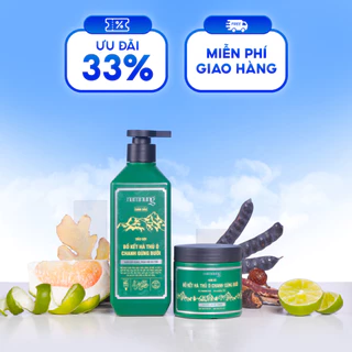 Combo gội xả thảo dược Nam Nung bản kiềm dầu, giảm rụng, giúp tóc chắc khỏe