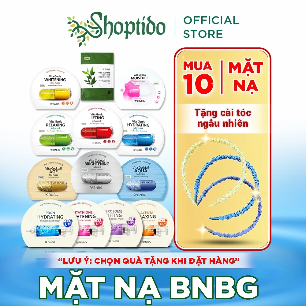 Mặt Nạ BNBG Vita Mask phục hồi, cấp ẩm, nuôi dưỡng da toàn diện 30ml Hàn Quốc Shoptido