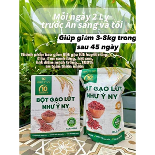 Bột gạo lứt Như Ý chính hãng giảm cân, lợi sữa hộp 800gr9