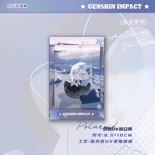 (Sẵn) Card bo góc pola Genshin Impact Neuvillette Little Starfish hàng artist có bản quyền