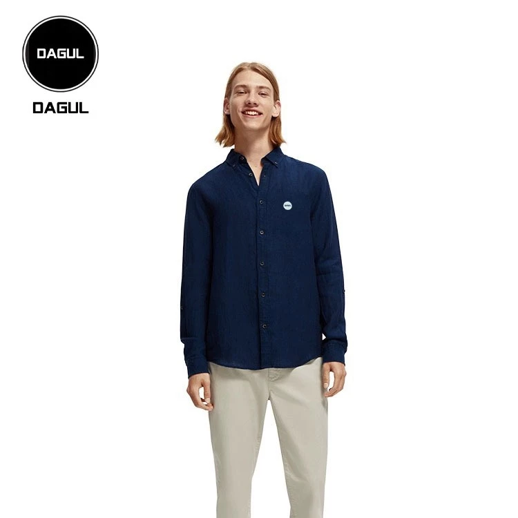Áo sơ mi dài tay chất liệu denim  mềm mại thoáng mát phong cách lịch lãm trẻ chung