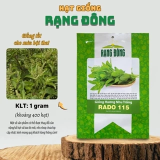 Hạt giống Hương Nhu Trắng Rado 115 (1g~400 hạt) cây khỏe, trồng quanh năm - Hạt giống Rạng Đông