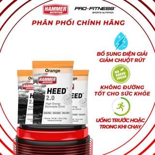 Nước uống điện giải Heed Hammer Nutrition - Cung cấp nguồn năng lượng bền bỉ và kéo dài suốt buổi tập (Gói 32g)