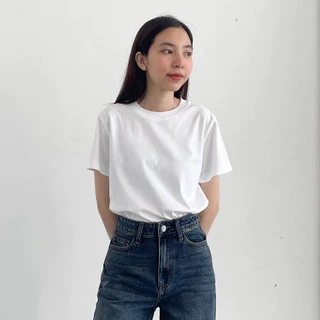 Áo Thun Trơn Baby Tee REDE AT6 Chất Cotton Ngắn Tay Co Giãn Freesize Dưới 58kg Đa Dạng Nhiều Màu