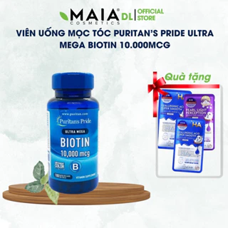 Viên uống mọc tóc Puritan's Pride Biotin 10000 mcg 100 viên của Mỹ giúp giảm rụng tóc