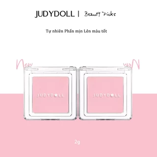 JUDYDOLL Phấn má hồng đơn sắc Pretty Blush Powder Tự nhiên Phấn mịn Lên màu tốt 2g，Trang điểm mặt judydoll