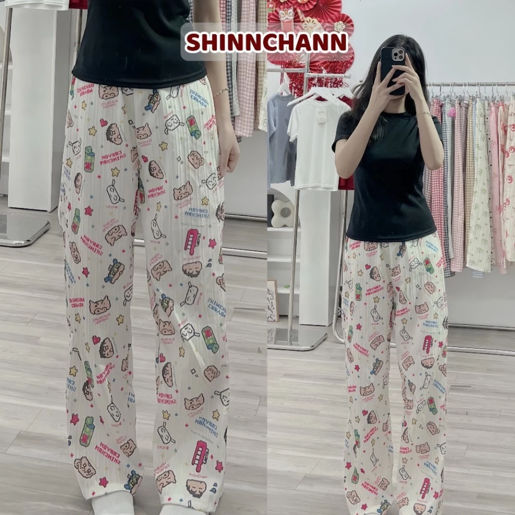 Quần Dài Mặc Nhà Hello Kitty Đáng Yêu Siêu Cute hoạt hình Dành Cho Nữ