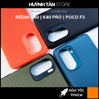 Ốp lưng redmi k40 k40 pro poco f3 pro vân VẢI NYLON nhiều màu chống bám vân tay bảo vệ camera phụ kiện huỳnh tân store