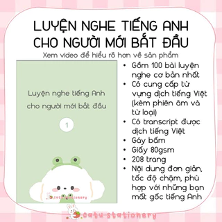 Sổ tay học nghe tiếng Anh cho người mới bắt đầu