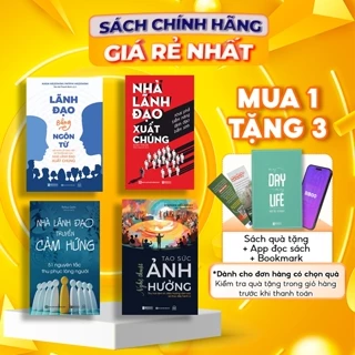 Combo Sách Nghệ Thuật Tạo Sức Ảnh Hưởng, Nhà Lãnh Đạo Truyền Cảm Hứng, Lãnh Đạo Bằng Ngôn Từ, Nhà Lãnh Đạo Xuất Chúng