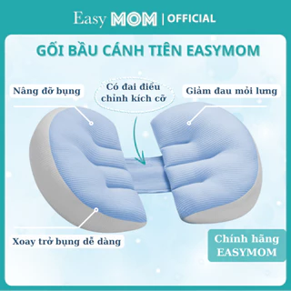 Gối bầu cánh tiên cho bà bầu EASYMOM, Gối cánh tiên bà bầu cao cấp giúp giảm đau lưng cho mẹ bầu