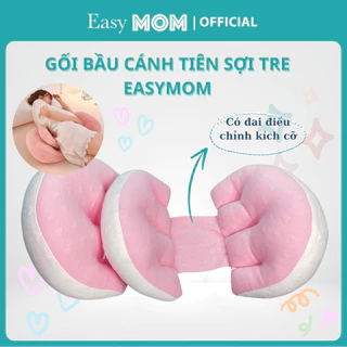 Gối bầu cánh tiên cao cấp EASYMOM , Gối cánh tiên kê bụng cho mẹ bầu giúp dễ ngủ, giảm đau lưng, nâng đỡ bụng bầu