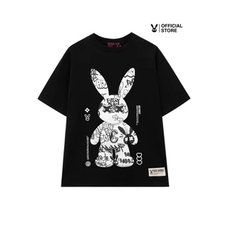 Áo Thun Nam Nữ Bad Rabbit GRAFFITI, Áo Phông Form Rộng Chất Liệu Cotton Thoáng Mát