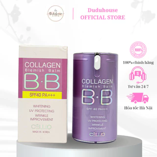 Kem nền trang điểm chống nắng BB Cream Collagen Cellio SPF 40 PA++ tone 21 Duduhouse