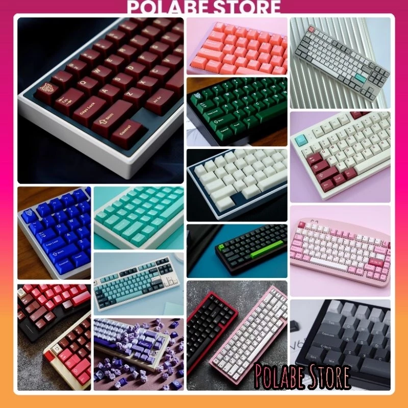 Keycap Aifei Icon Pyga V2 Cherry Profile bàn phím Tổng hợp Keycap Aifei Blue WoB BoW Polabe