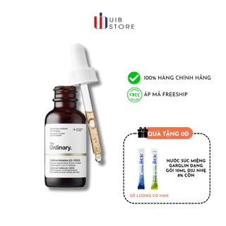 (Hàng Auth, có bill ) Serum mờ thâm, giảm bọng mắt The Ordinary Caffein Solution 5% + EGCG