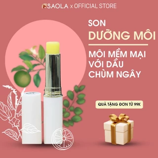 Son Dưỡng Môi Saola, Dầu Chùm Ngây, Bơ Hạt Mỡ, Dầu Sachi, Sáp Ong, Môi Mềm Mọng, Giữ Ẩm, Giảm Thâm