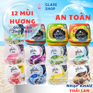 Glade sáp thơm 180g khử mùi làm thơm xe, toilet 12 mùi hương (Hàng chính hãng)