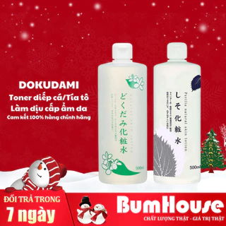 Nước hoa hồng diếp cá/Lá tía tô Chinoshio Dokudami Natural Skin Lotion 500ml