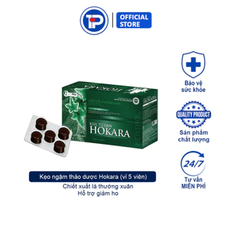 Kẹo ngậm ho Kha tử đan Hokara (gói 2 vỉ x 5 viên)