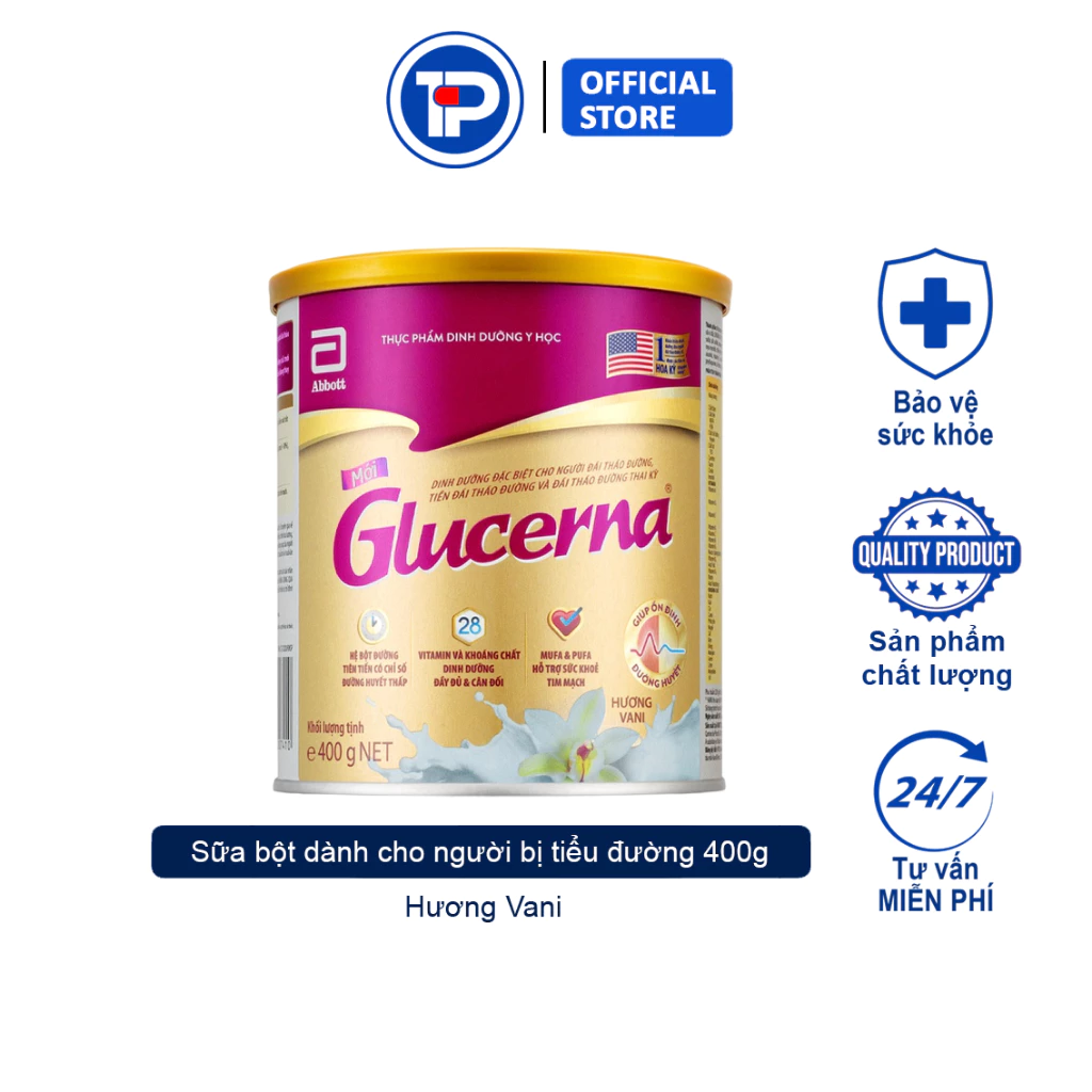 Sữa bột dành cho người bị tiểu đường Glucerna Abbott (400g)