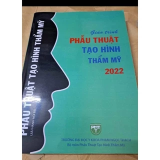 sách Giáo trình Phẫu thuật Tạo Hình Thẩm Mỹ