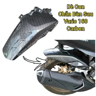 Dè Con Chắn Bùn Sau Xe VARIO 160 2022->2024 Nhựa Đen Carbon