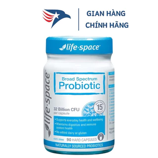 Men vi sinh Probiotic 32 tỷ lợi khuẩn 90 viên ''Life Space'' : Giúp hệ tiêu hóa khỏe mạnh