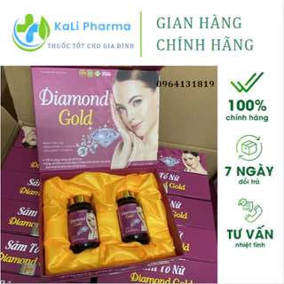 Viên uống nội tiết tố nữ Sâm tố nữ DIAMOND GOLD Hộp 2 lọ x 30 viên