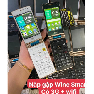 Điện thoại nắp gập LG Wine Smart 1Sim Có 4G, wifi,màn hình cảm ứng,nghe gọi rõ ràng – dùng tiếng anh