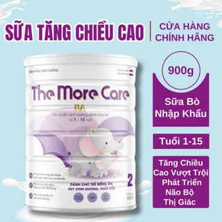 Sữa tăng chiều cao THE MORE CARE BA 900g cho bé từ 1 đến 15 tuổi, Sữa phát triển chiều cao và trí não