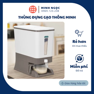 Thùng đựng gạo thông minh công nghệ nhật bản Việt Nhật - chống ẩm, chống mối mọt, thể tích 10kg 5338