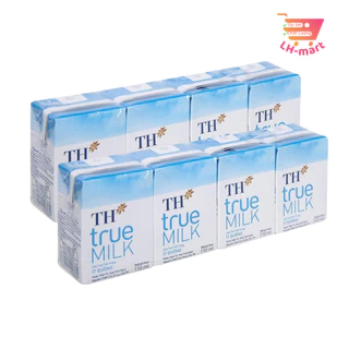 Lốc 4 hộp sữa Th True milk 110ml có đường, ít đường, nguyên chất