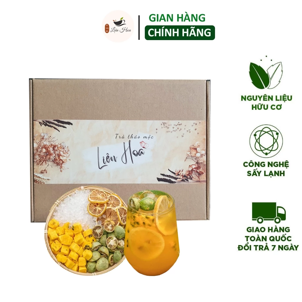 Trà Chanh Dây Kim Quất Liên Hoa, Nước Uống Trắng Da Của Triệu Lộ Tư, Chanh Leo, Kim Quất, Chanh Vàng