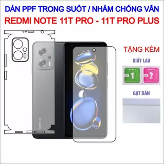 Dán PPF Xiaomi Redmi Note 11T Pro, Note 11T Pro Plus full lưng viền, màn hình