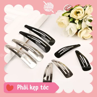 Set 5/10 Phôi Kẹp Tóc Hình Giọt Nước Phụ Kiện Tóc Đồ Handmade