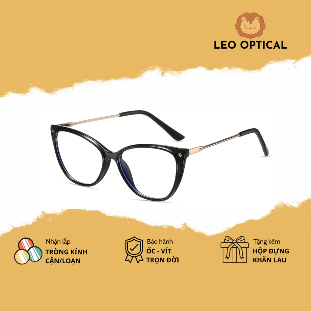Kính mắt mèo loại cao cấp càng kính co giãn đàn hồi LEO OPTICAL 87008