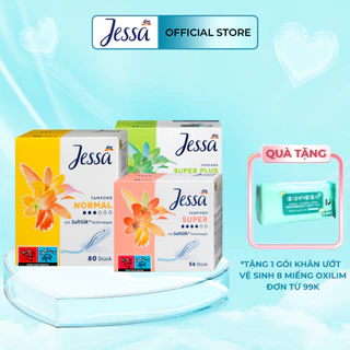 [Tampon Jessa] Băng vệ sinh dạng ống Jessa Tampons Normal nhiều phân loại