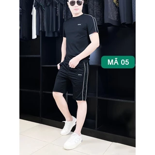 Bộ đồ quần áo nam cộc tay  mùa hè, bộ đồ nam thun cotton co giãn 4 chiều thấm hút mồ hôi mặc ở nhà, chơi thể thao